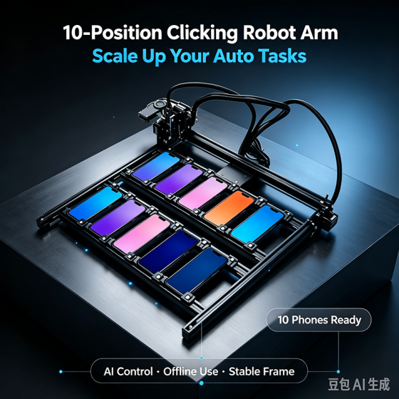 Multi-camera automated clicking robotic arm | AI intelligently and automatically executes tasks